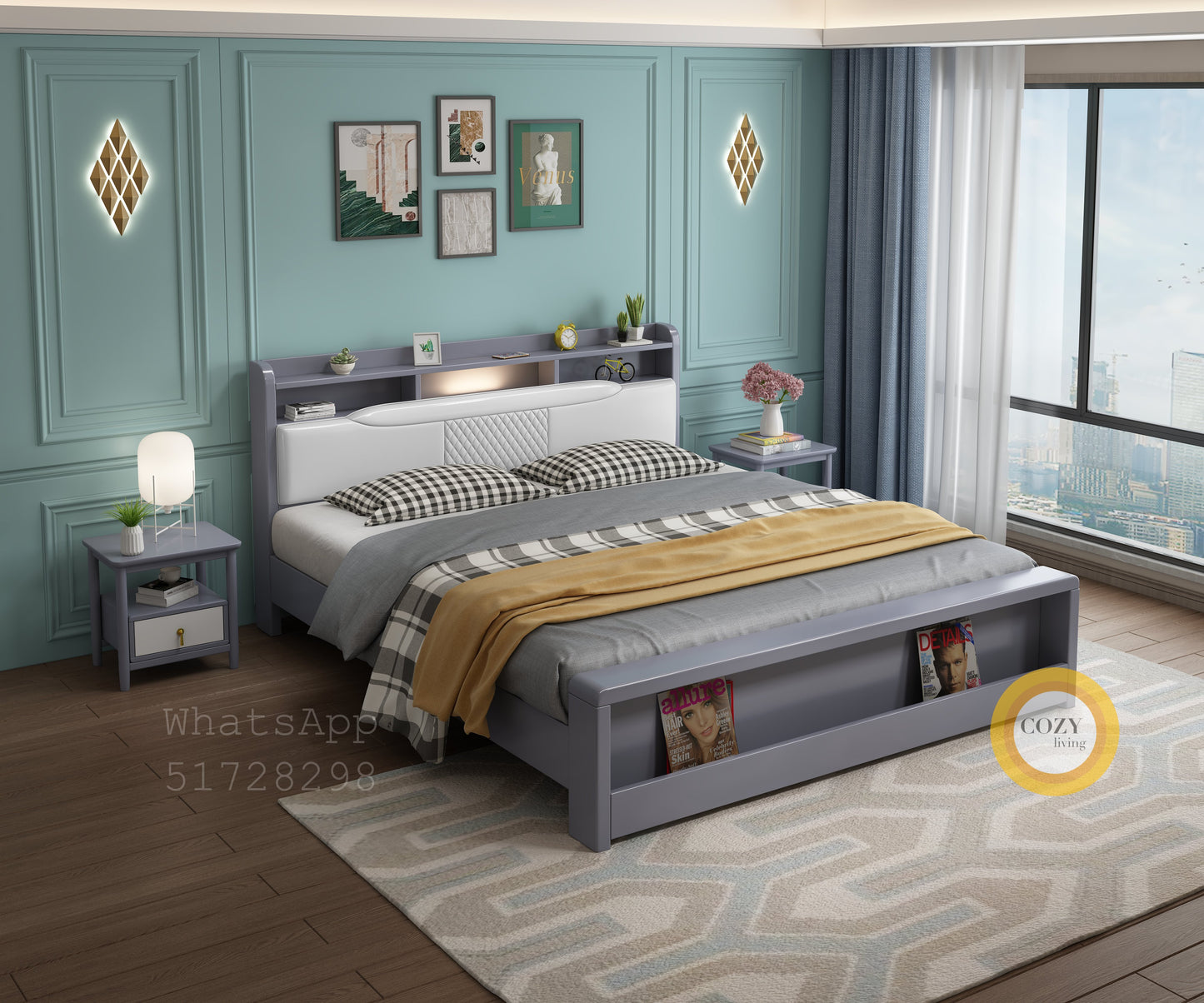 998 Nordic solid wood bed 