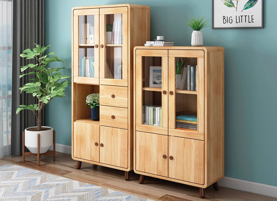 solid wood bookcase 