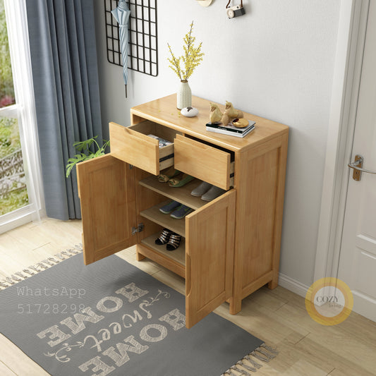 YF-X12 solid wood shoe cabinet 