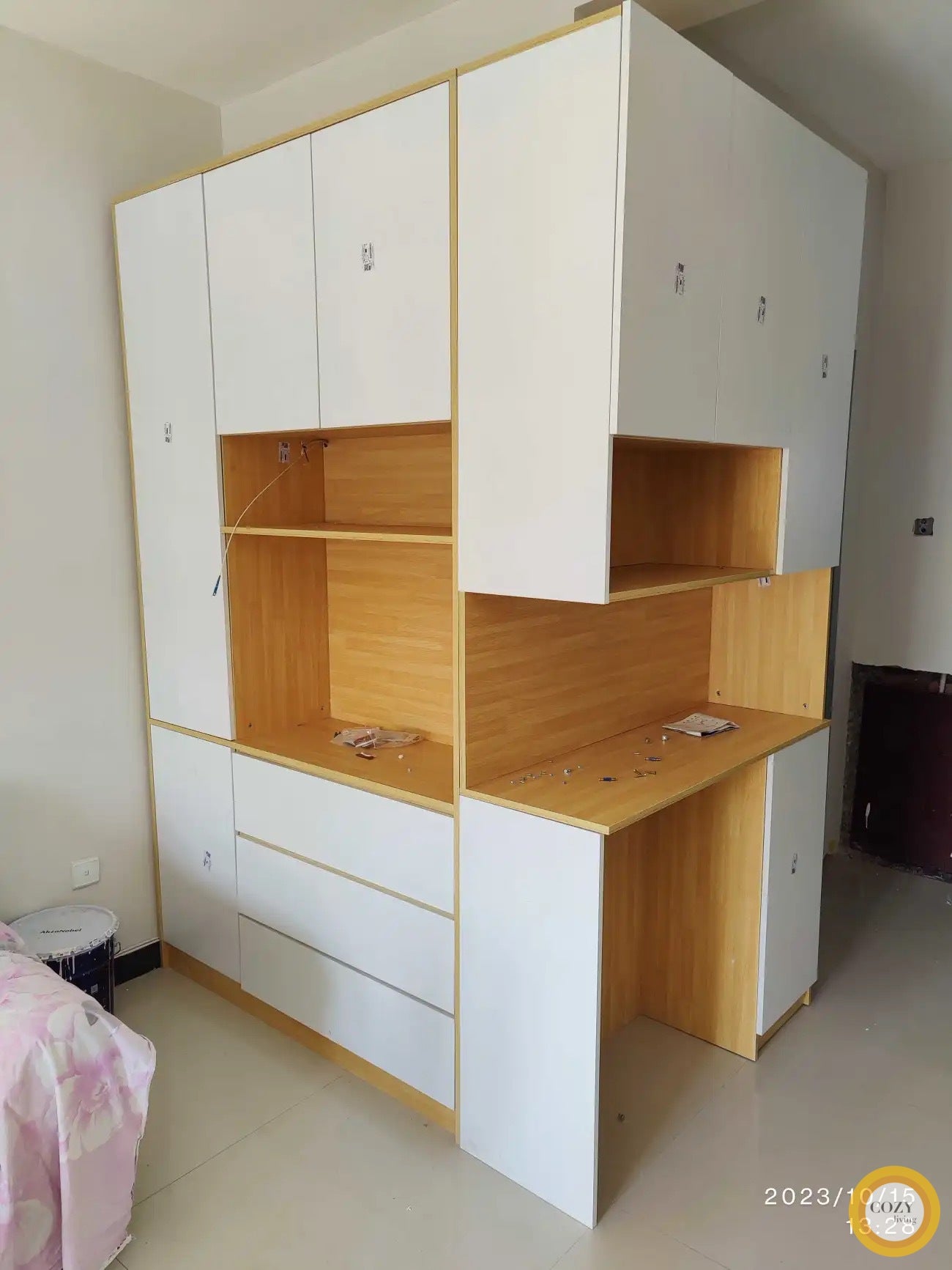 YF-2908 solid wood shoe cabinet 