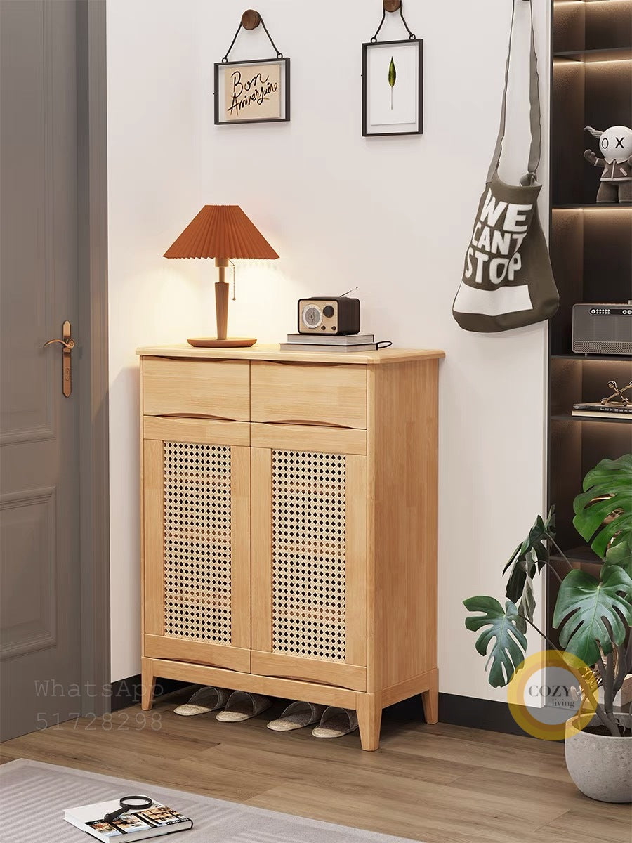 YF-5303T rattan shoe cabinet 