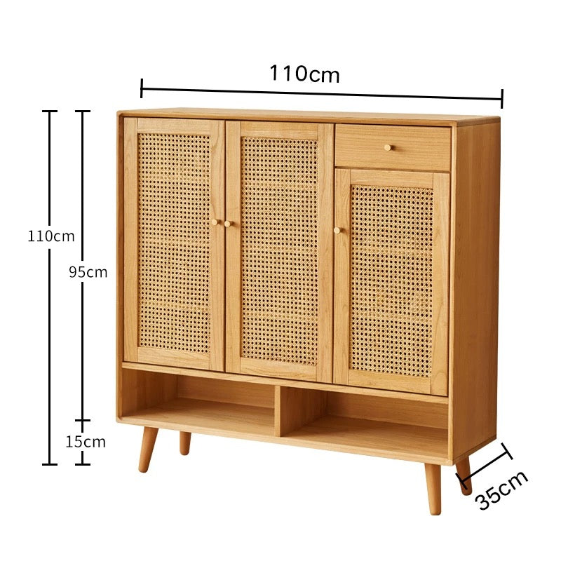 YF-5303T rattan shoe cabinet 