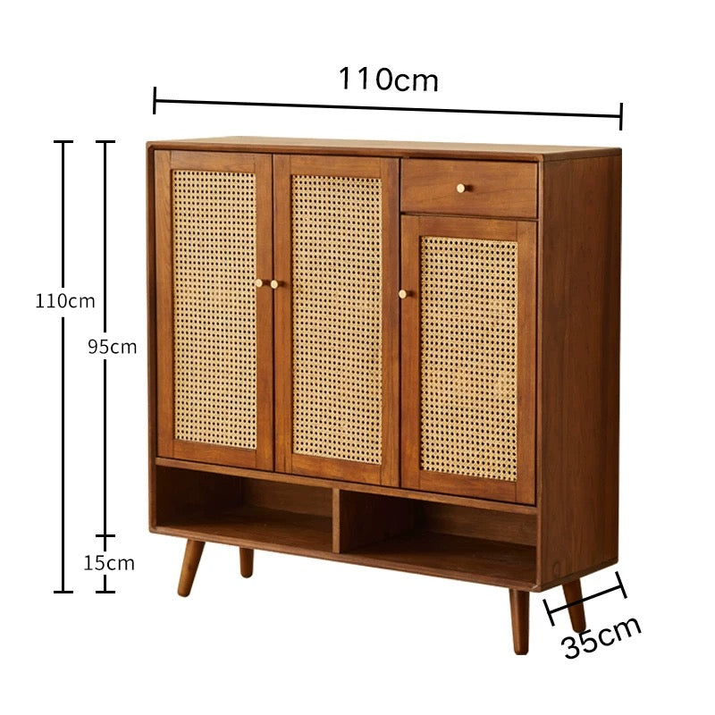 YF-5303T rattan shoe cabinet 