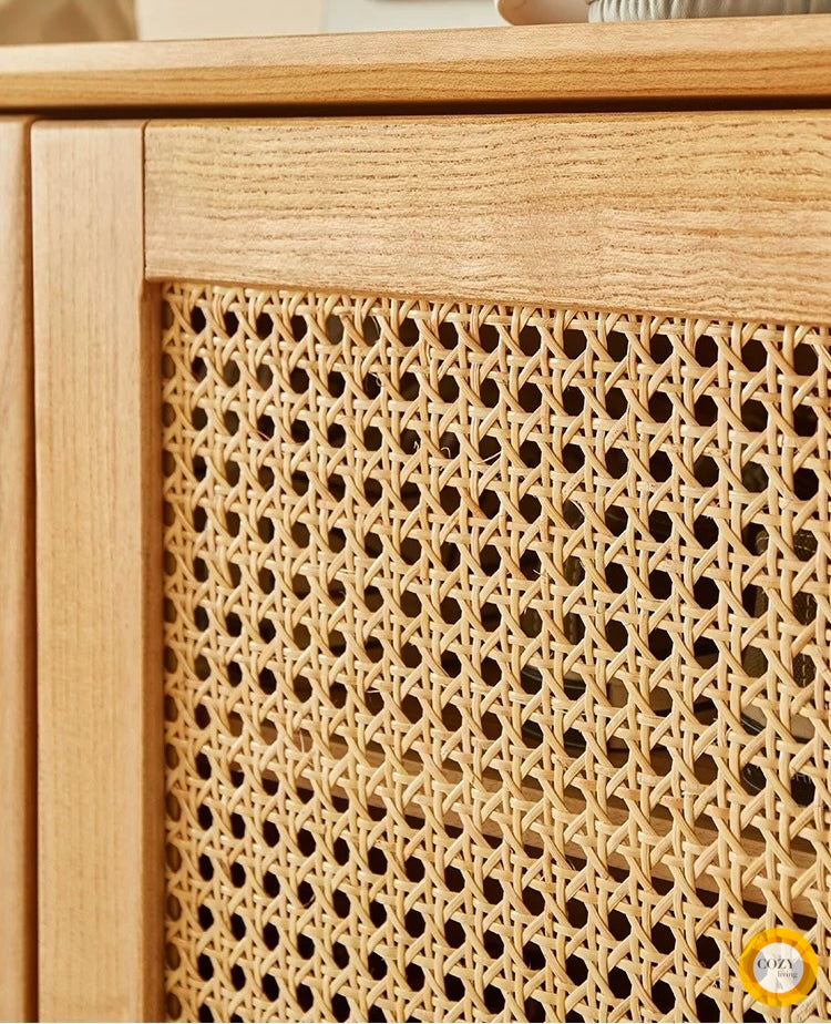 YF-5303T rattan shoe cabinet 