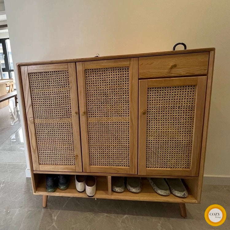 YF-5303T rattan shoe cabinet 