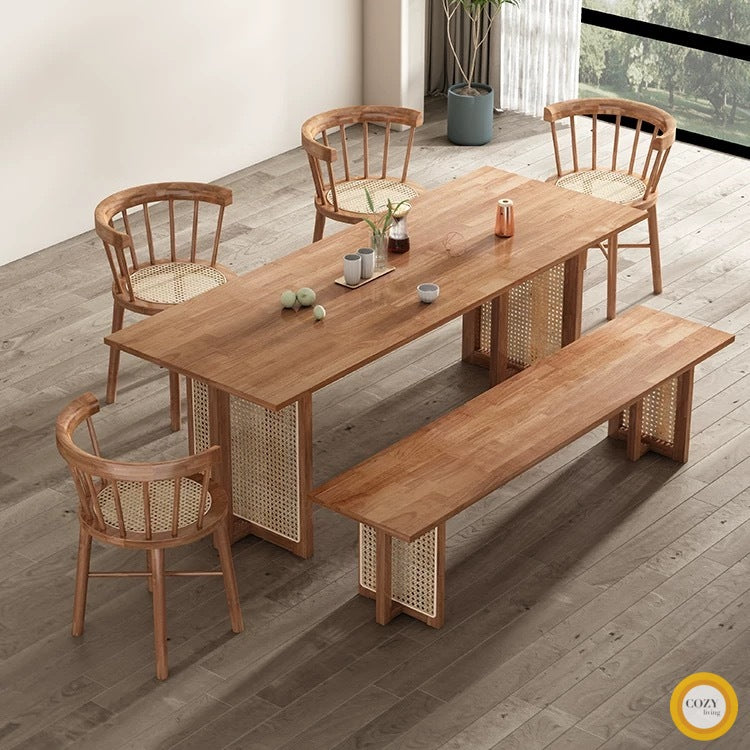 6 White Oak Round Table