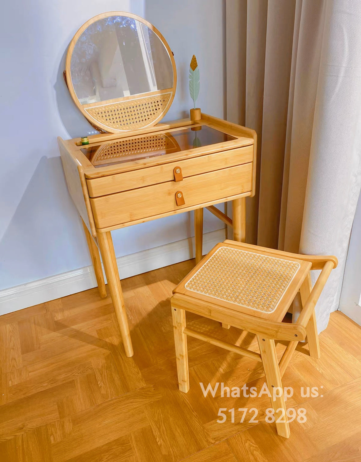 Solid wood dressing table D099 