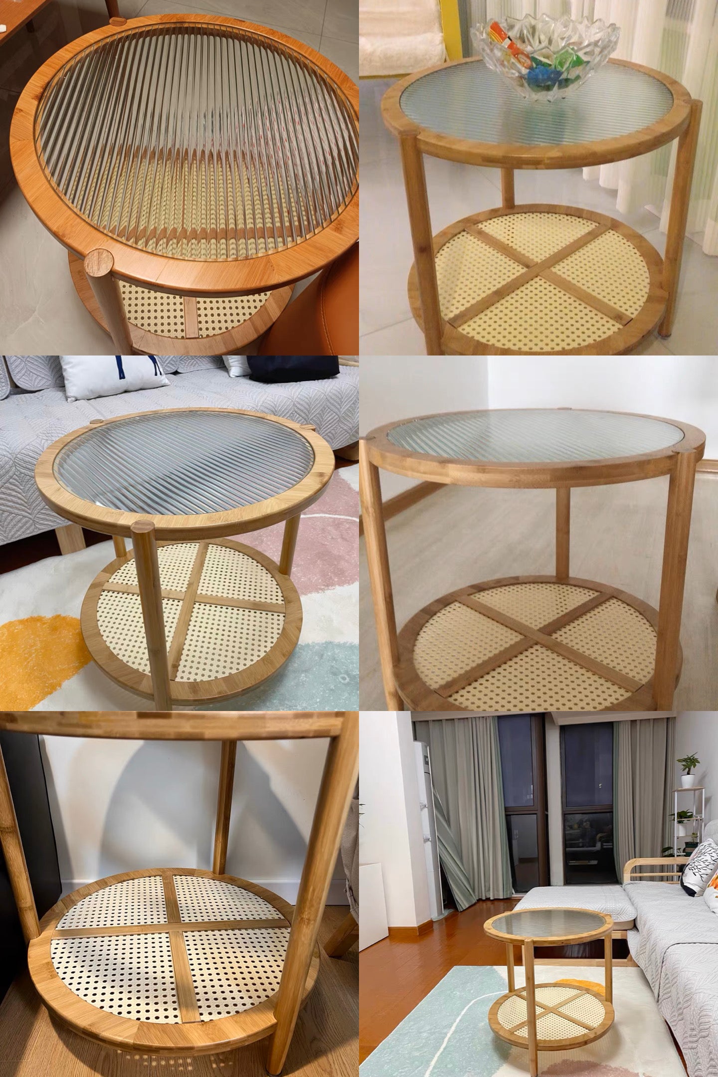 rattan coffee table 