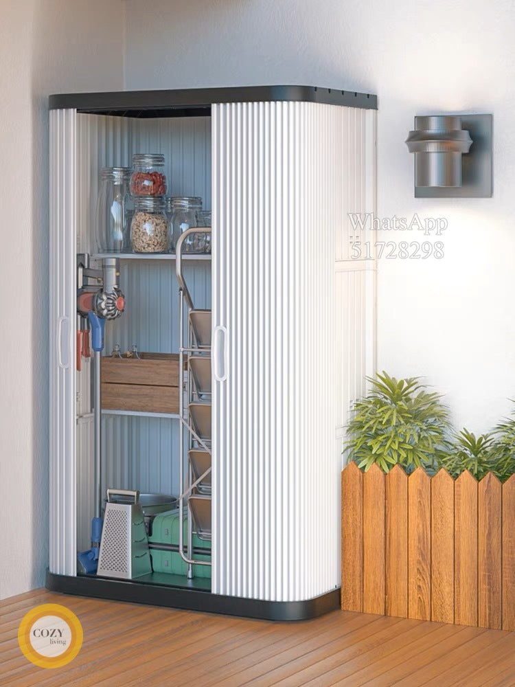 Large-capacity outdoor storage cabinet [waterproof, sunproof and anti-corrosion] 