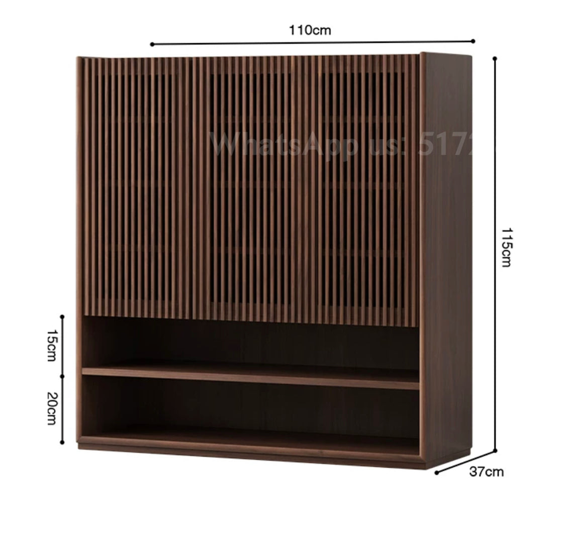 S098 solid wood shoe cabinet 