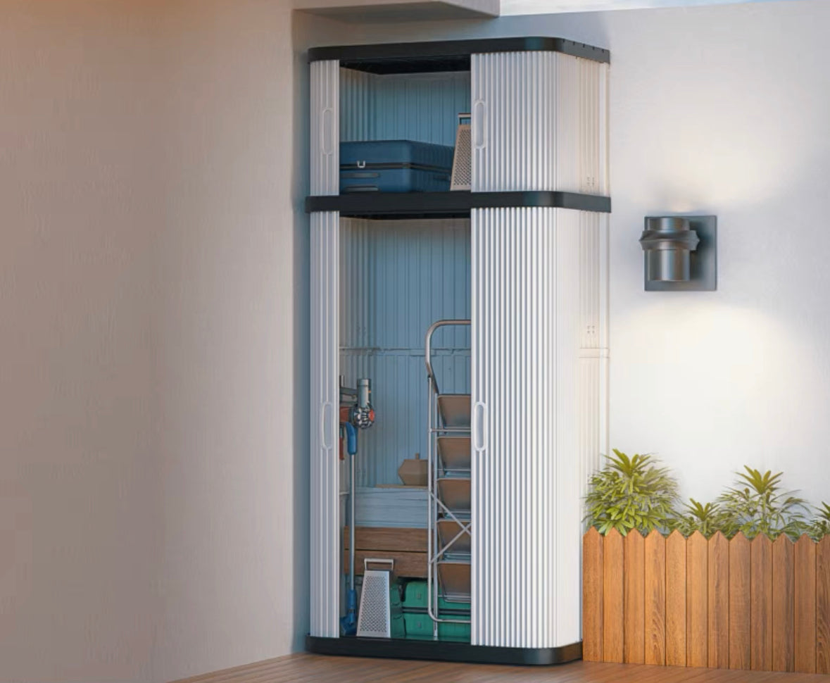 Large-capacity outdoor storage cabinet [waterproof, sunproof and anti-corrosion] 