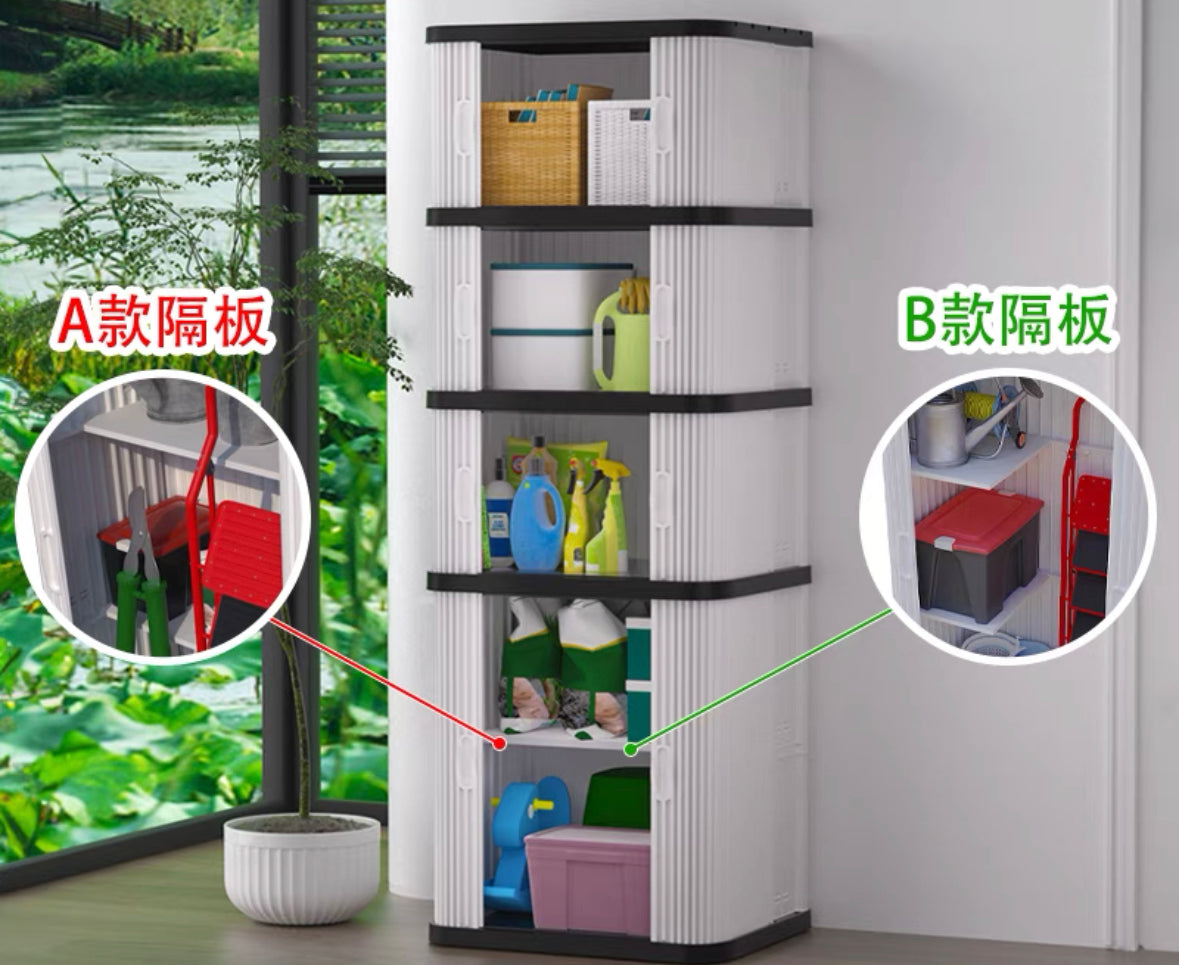 Large-capacity outdoor storage cabinet [waterproof, sunproof and anti-corrosion] 