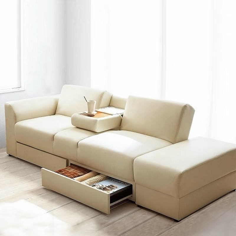 A106 FÖRTE Japanese-style multifunctional sofa bed with storage 