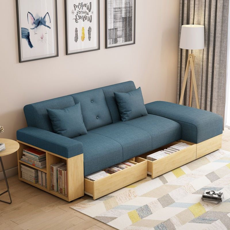 229 FÖRTE Japanese-style multifunctional sofa bed with storage 