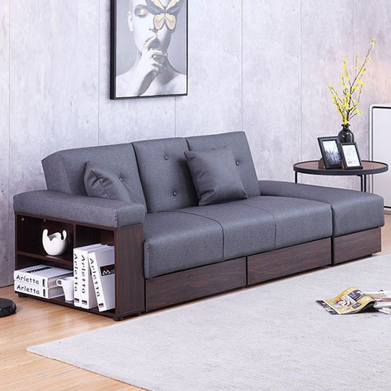 229 FÖRTE Japanese-style multifunctional sofa bed with storage 