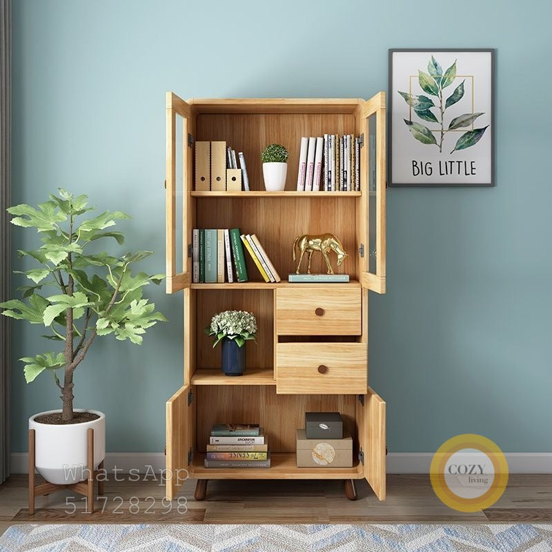 solid wood bookcase 