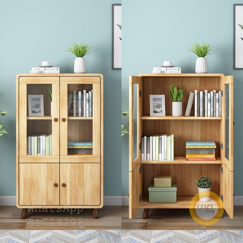 solid wood bookcase 