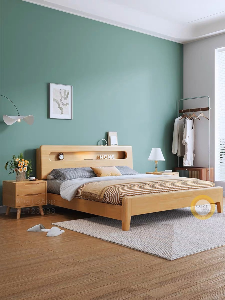 A003 solid wood bed 