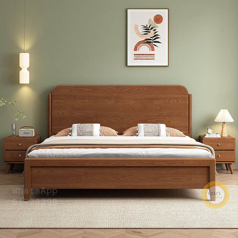 822 solid wood bed 