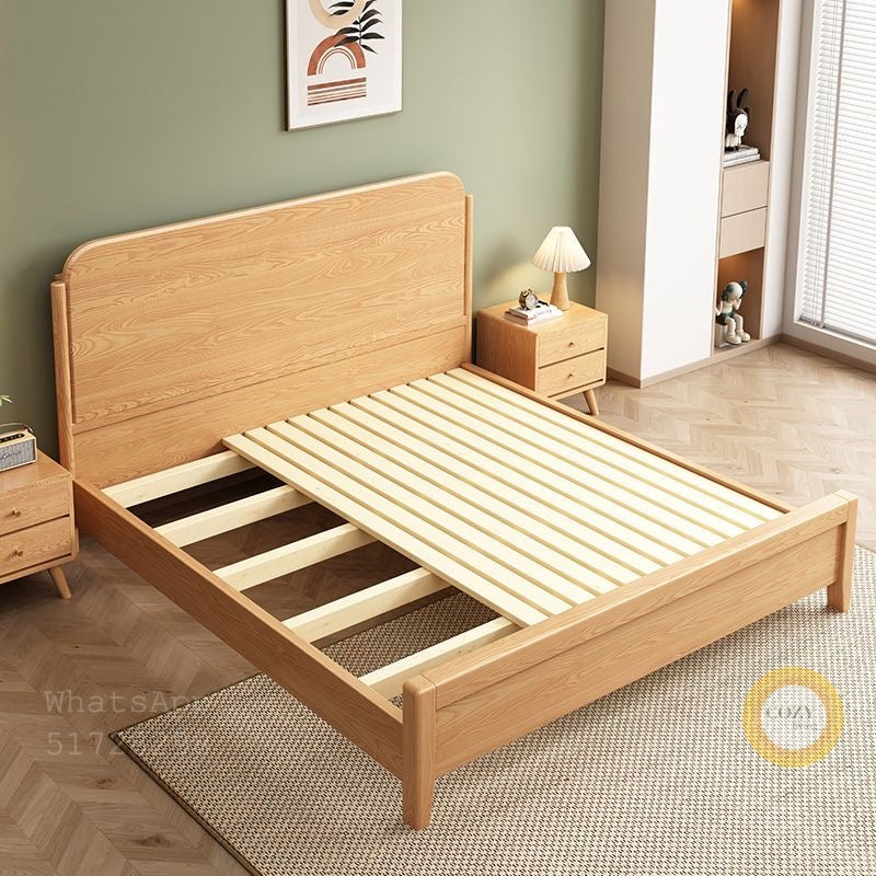 822 solid wood bed 