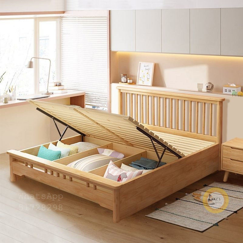 109A Nordic solid wood bed 