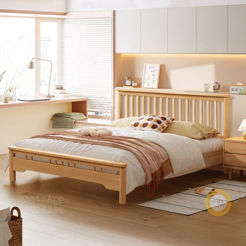 109A Nordic solid wood bed 