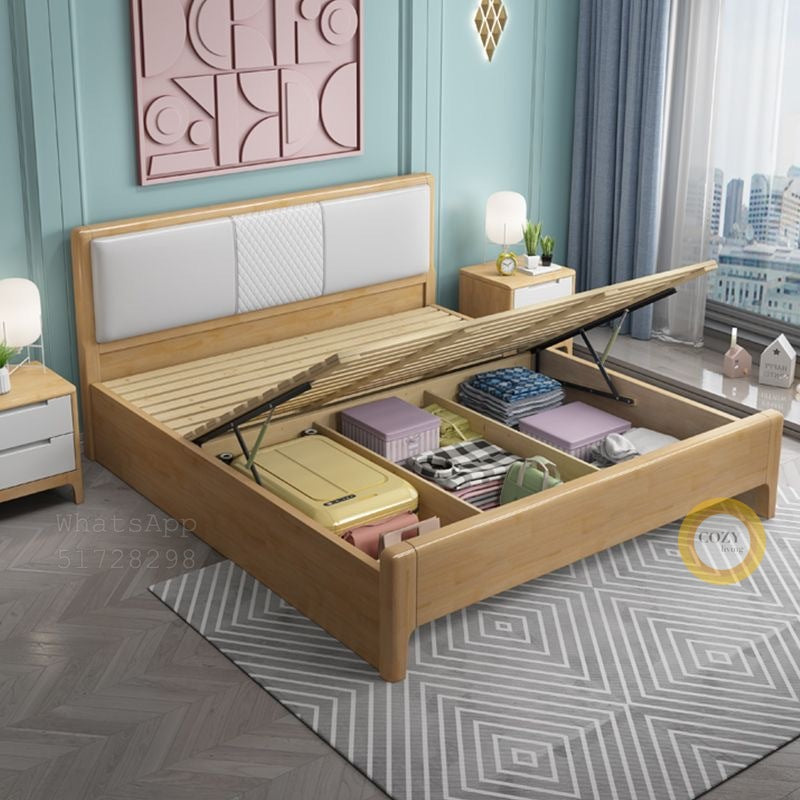 W995 solid wood bed 