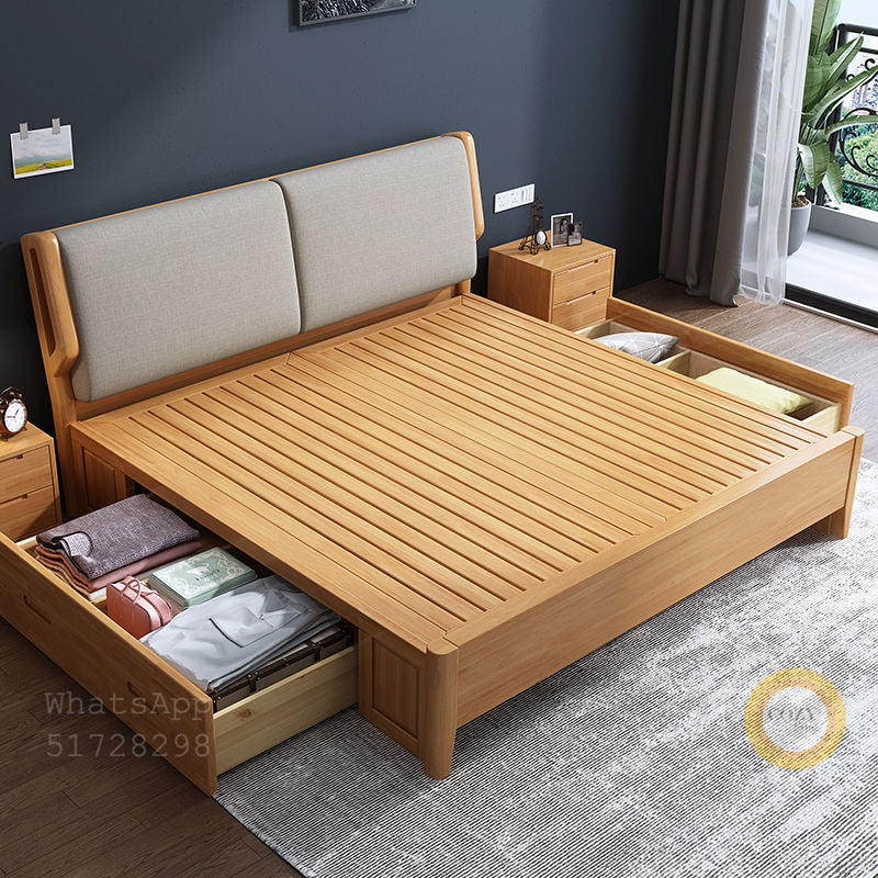 909 solid wood bed 