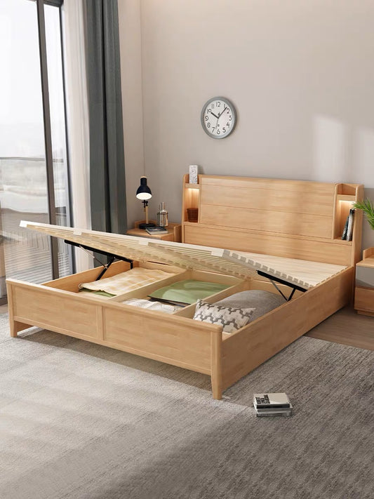 YF-1102 solid wood bed 