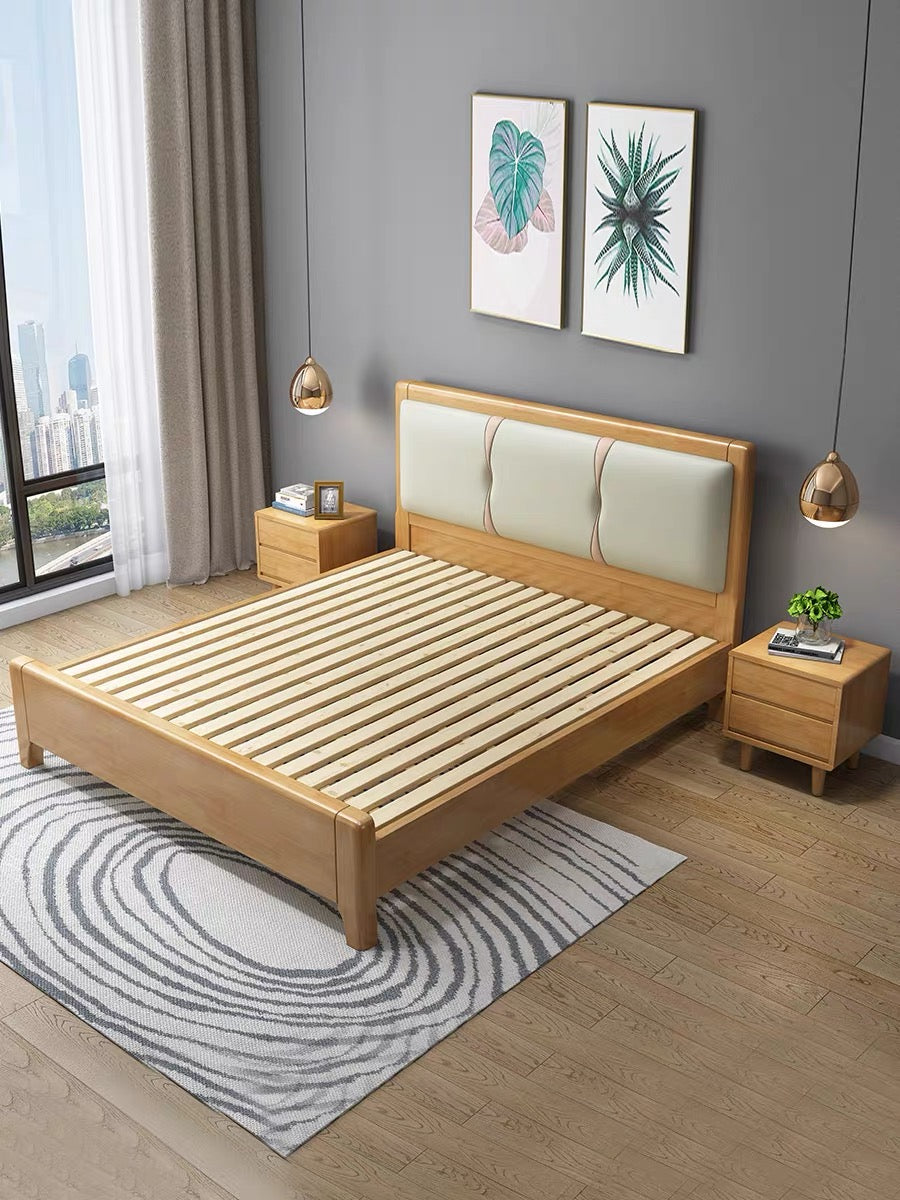 YF-802 Soft solid wood bed 