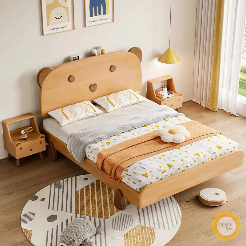 Alfred Bear solid wood bed