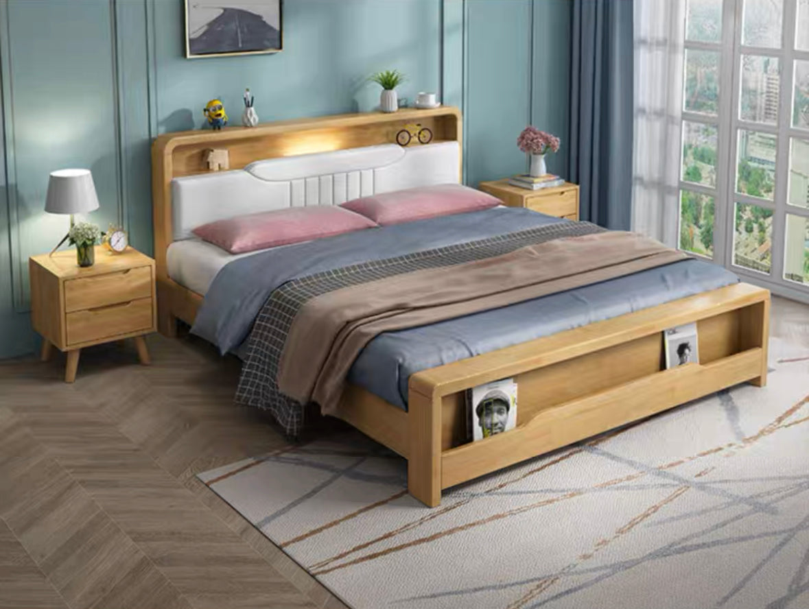 996 Nordic solid wood bed 