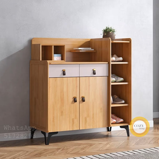 2195 solid wood shoe cabinet 