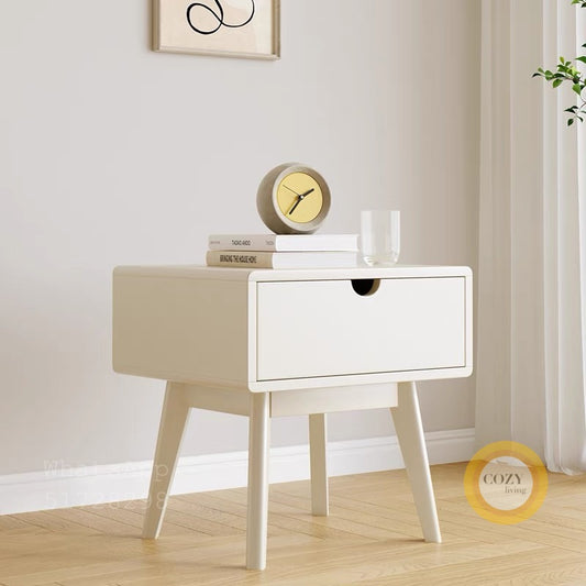 W23 solid wood bedside table 