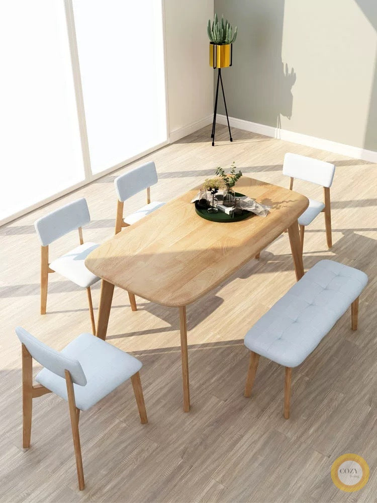 solid wood dining table 