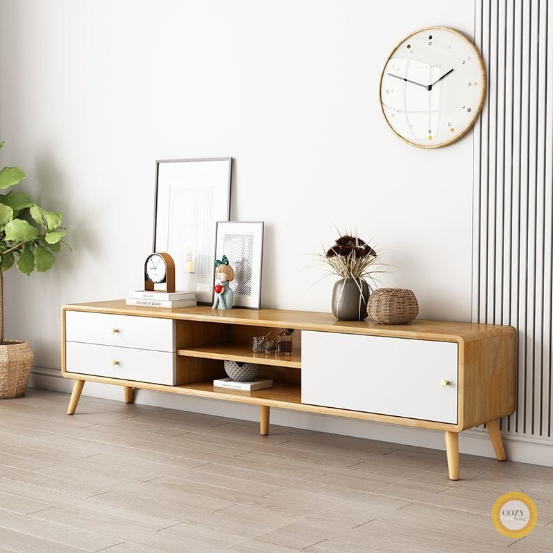 𝐙𝟎𝟐𝟓 Nordic oak solid wood TV cabinet 𝐭𝐯 𝐜𝐚𝐛𝐢𝐧𝐞𝐭 