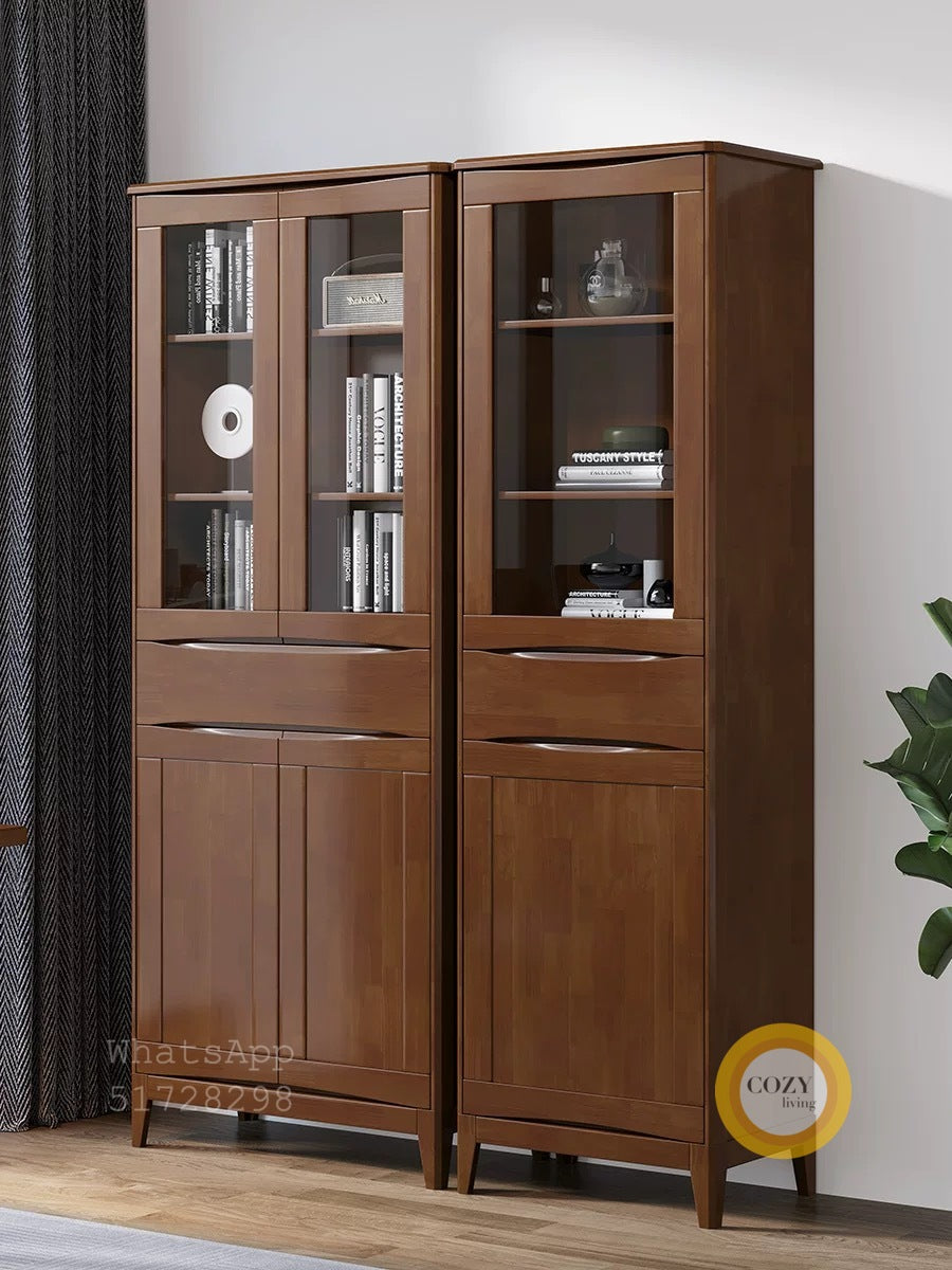 solid wood bookcase 