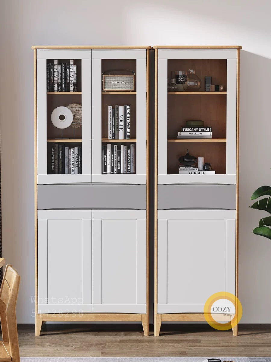 solid wood bookcase 