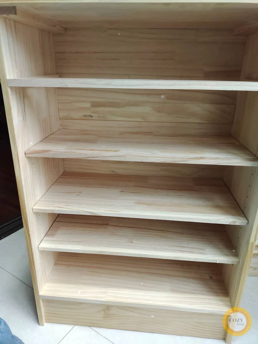 Pine shoe cabinet 