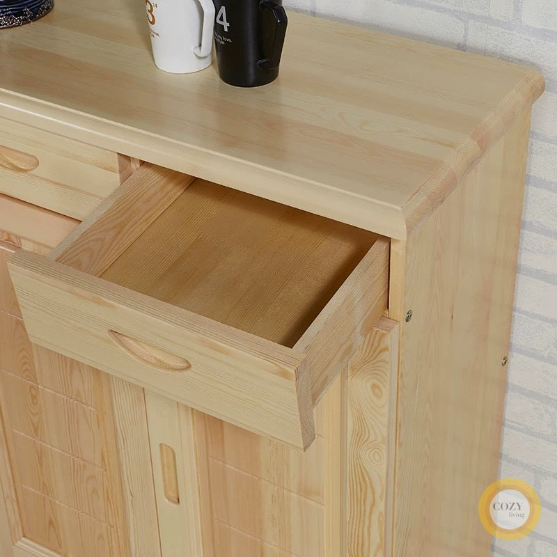 Pine shoe cabinet 