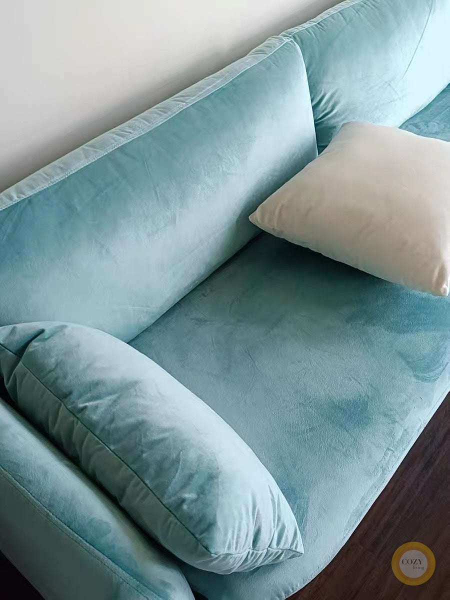 Cloud velvet sofa