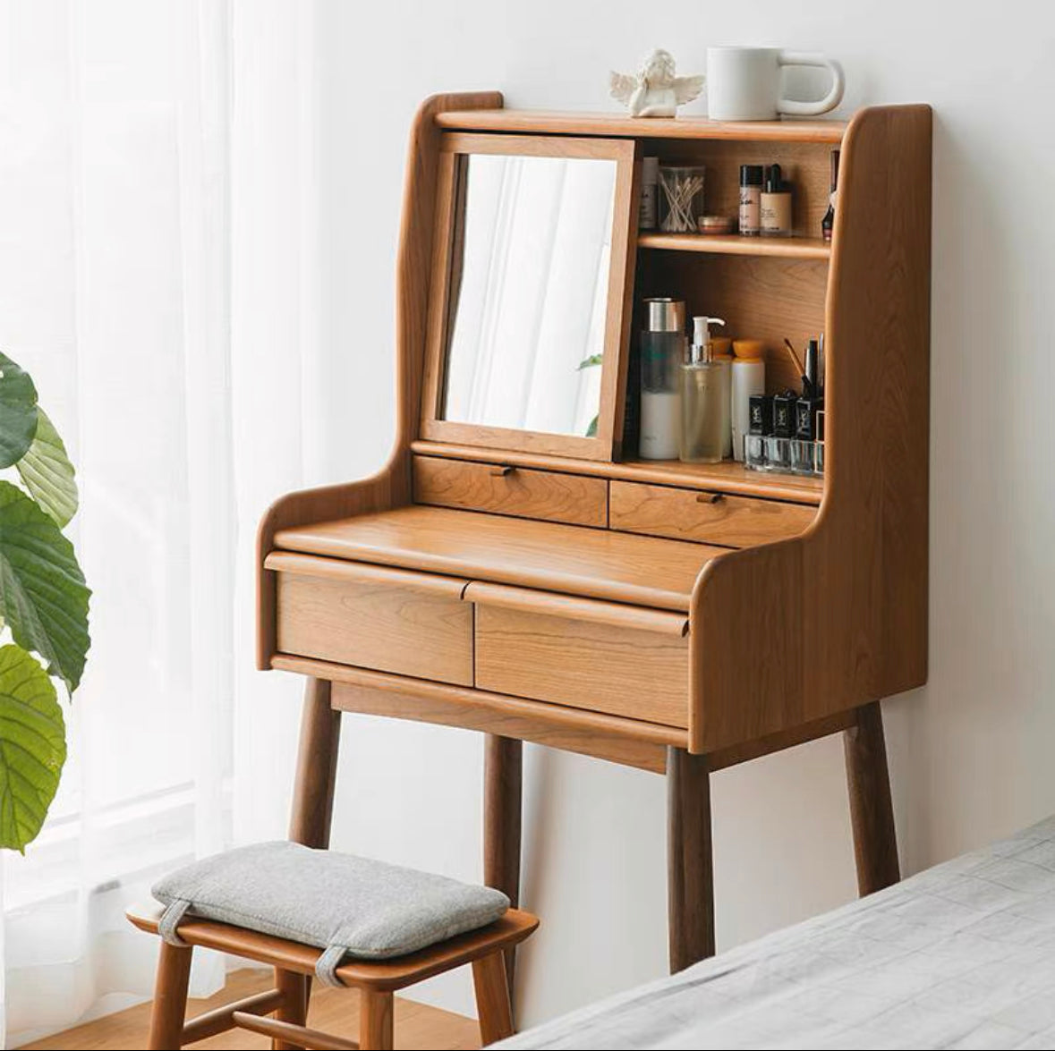 Solid wood dressing table D098 