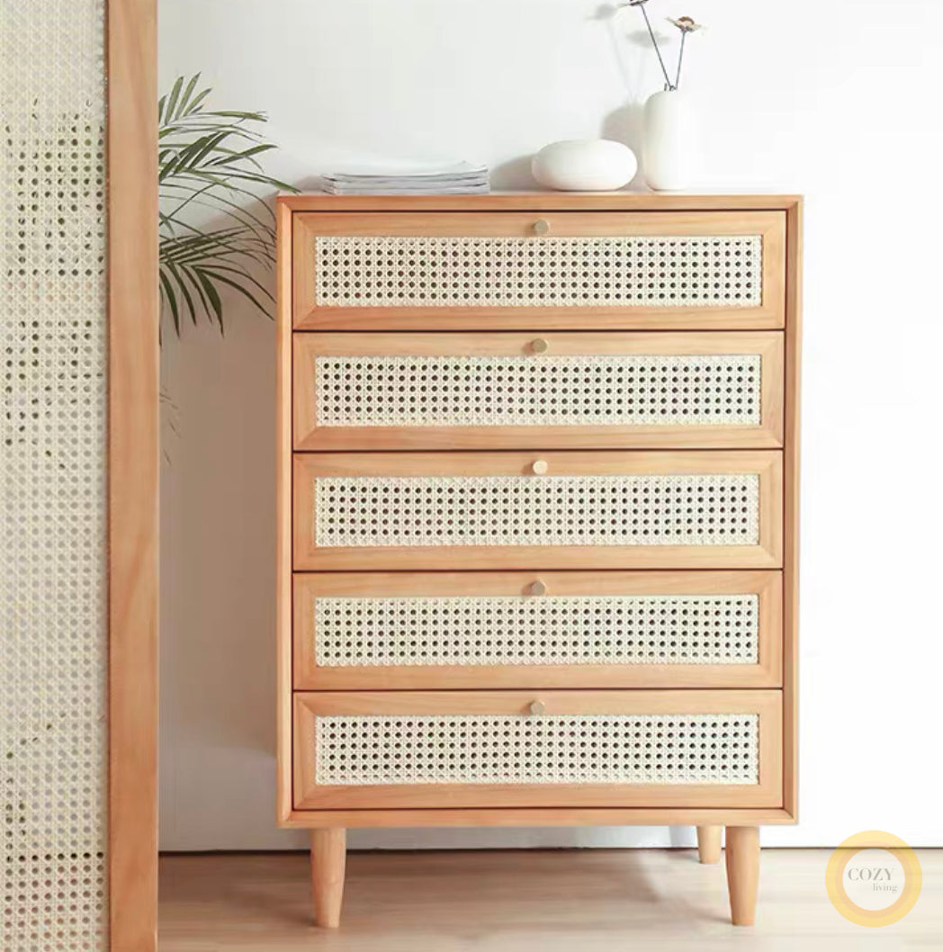 𝐙𝟎𝟐𝟕 Japanese rattan woven TV cabinet solid wood 𝐭𝐯 𝐜𝐚𝐛𝐢𝐧𝐞𝐭 