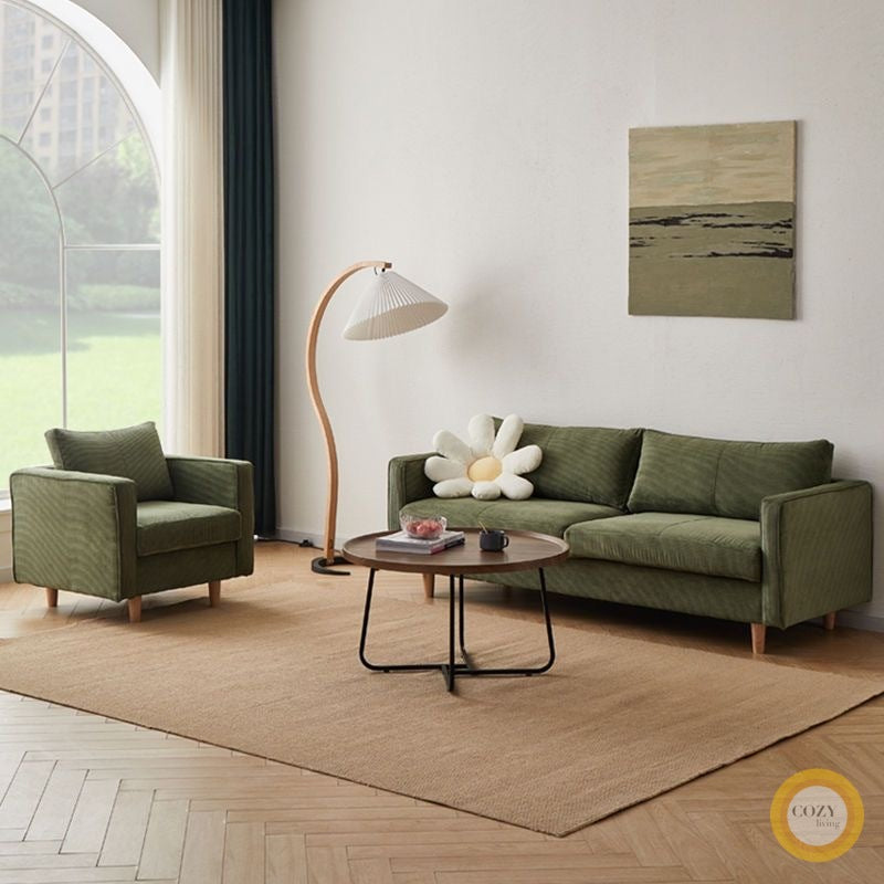 FÖRTE Nordic style corduroy sofa