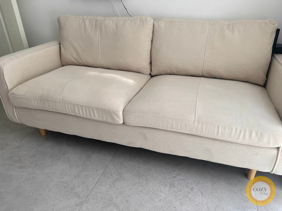 FÖRTE Nordic style corduroy sofa