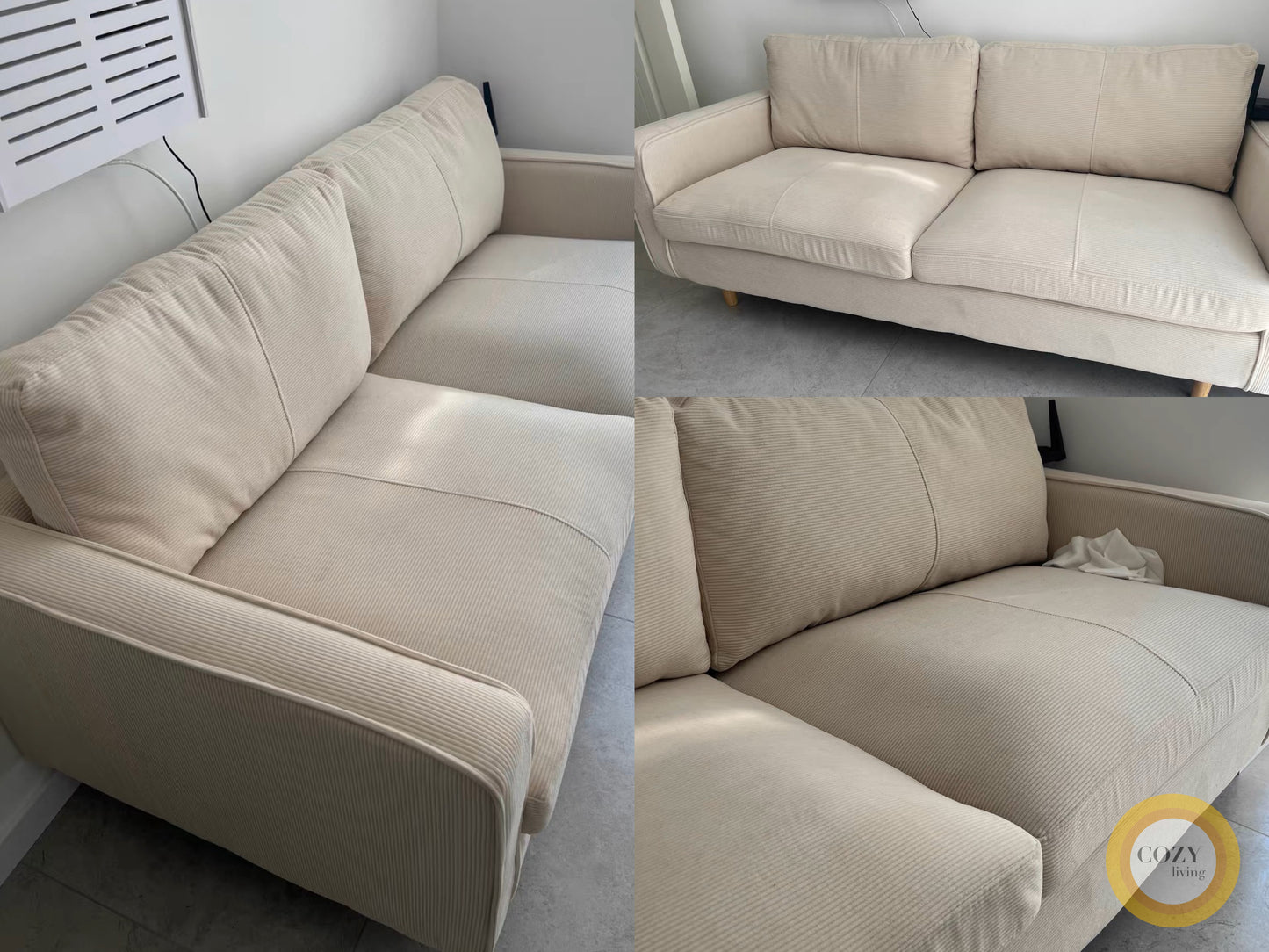 FÖRTE Nordic style corduroy sofa