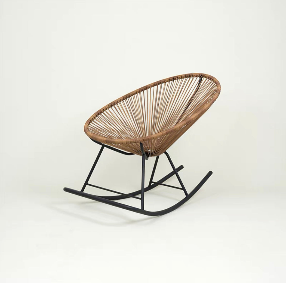 Handmade Rattan Chair Lazy Rocking Chair [Waterproof, Sunproof and Anticorrosive]