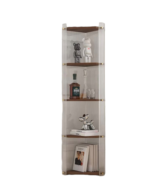 Acrylic solid wood corner cabinet 