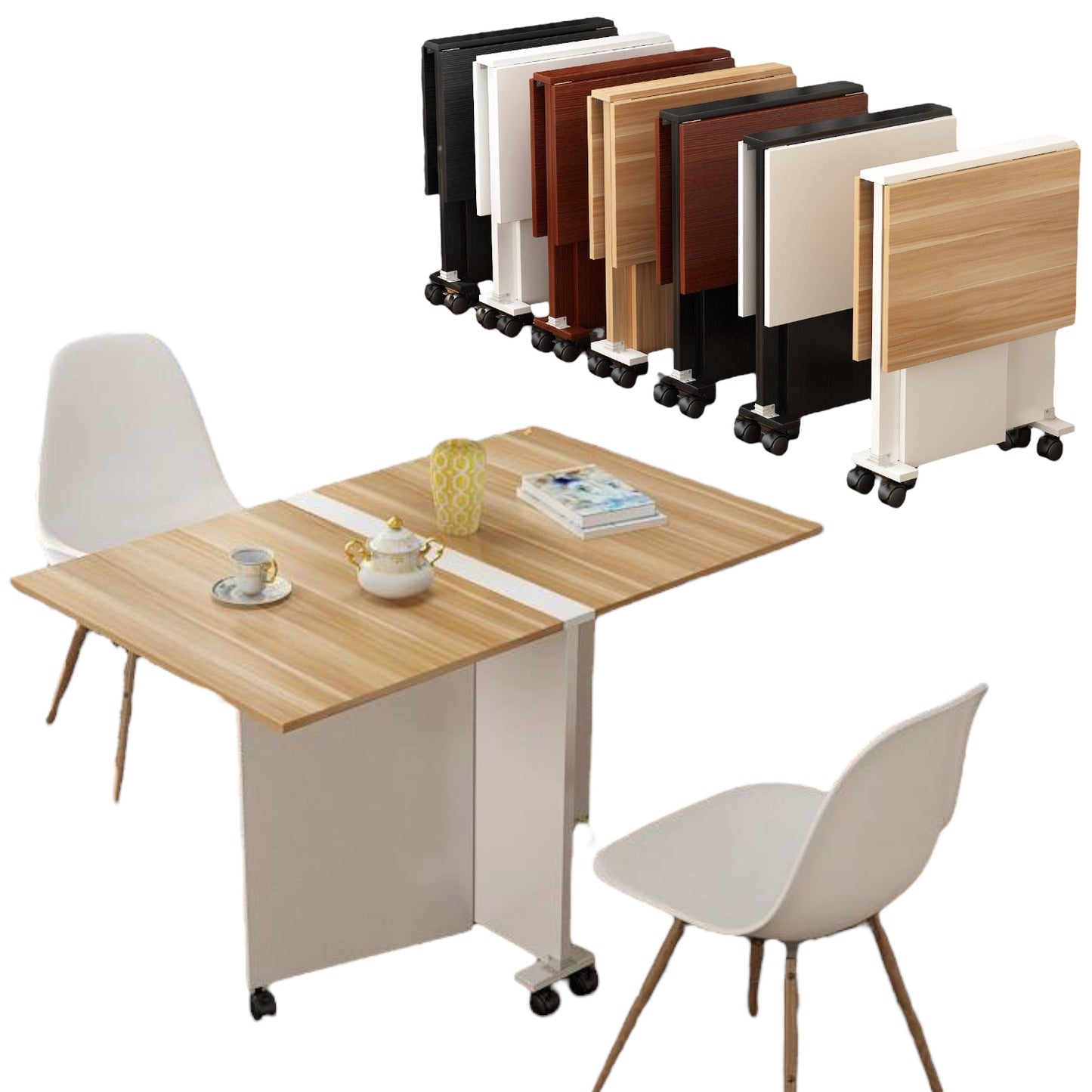 Folding dining table 