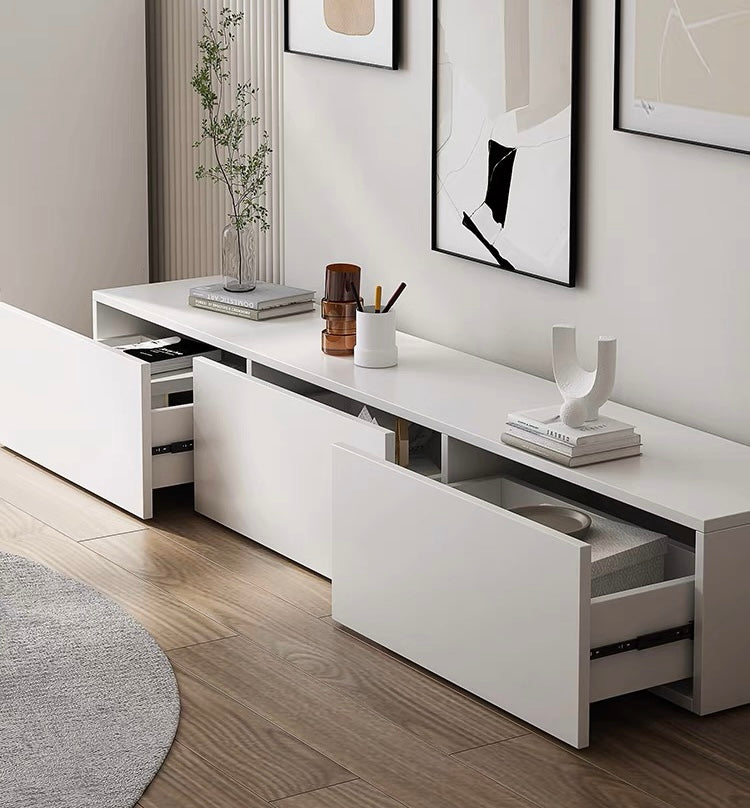 𝐙𝟎𝟐𝟏 Simple pure white TV cabinet 𝐭𝐯 𝐜𝐚𝐛𝐢𝐧𝐞𝐭 